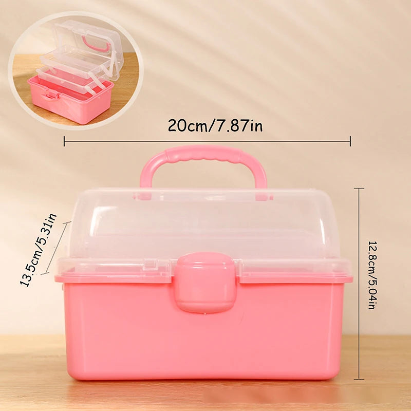 Caja de almacenamiento para accesorios para el cabello de niños, cuerda para la cabeza, horquilla, tarjeta, bolígrafo, artículos diversos, caja de papelería, lindo joyero para niña