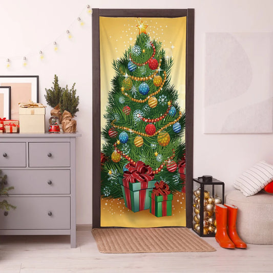 Decoración del hogar, cubierta de puerta navideña, diseños llamativos, decoración de puerta para interior y exterior