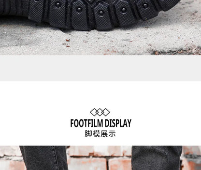 Snow Boots Men's Winter Fur Integrated Men's Shoes Fleece Thickened Warm Labor Insurance Shoes