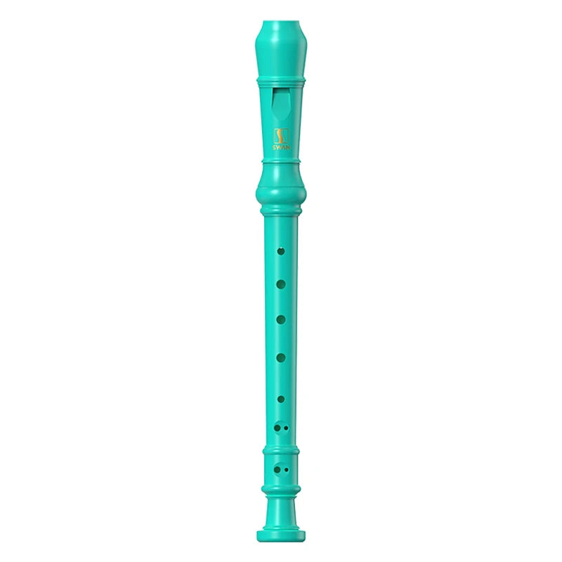 Flauta dulce soprano SWAN para niños principiantes, flauta dulce con digitación alemana en clave C, 3 piezas con kit de limpieza