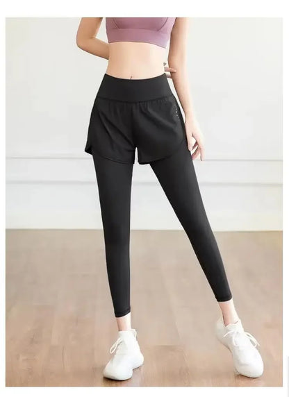 Pantalones deportivos de gimnasio para mujer, mallas de entrenamiento de yoga de cintura alta, faldas, leggings, ropa deportiva para correr, tenis, secado rápido.