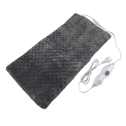A01F - Almohadilla térmica eléctrica extragrande para aliviar el dolor de espalda y los calambres (30 x 60 cm) - Calor suave para terapia en seco y húmedo
