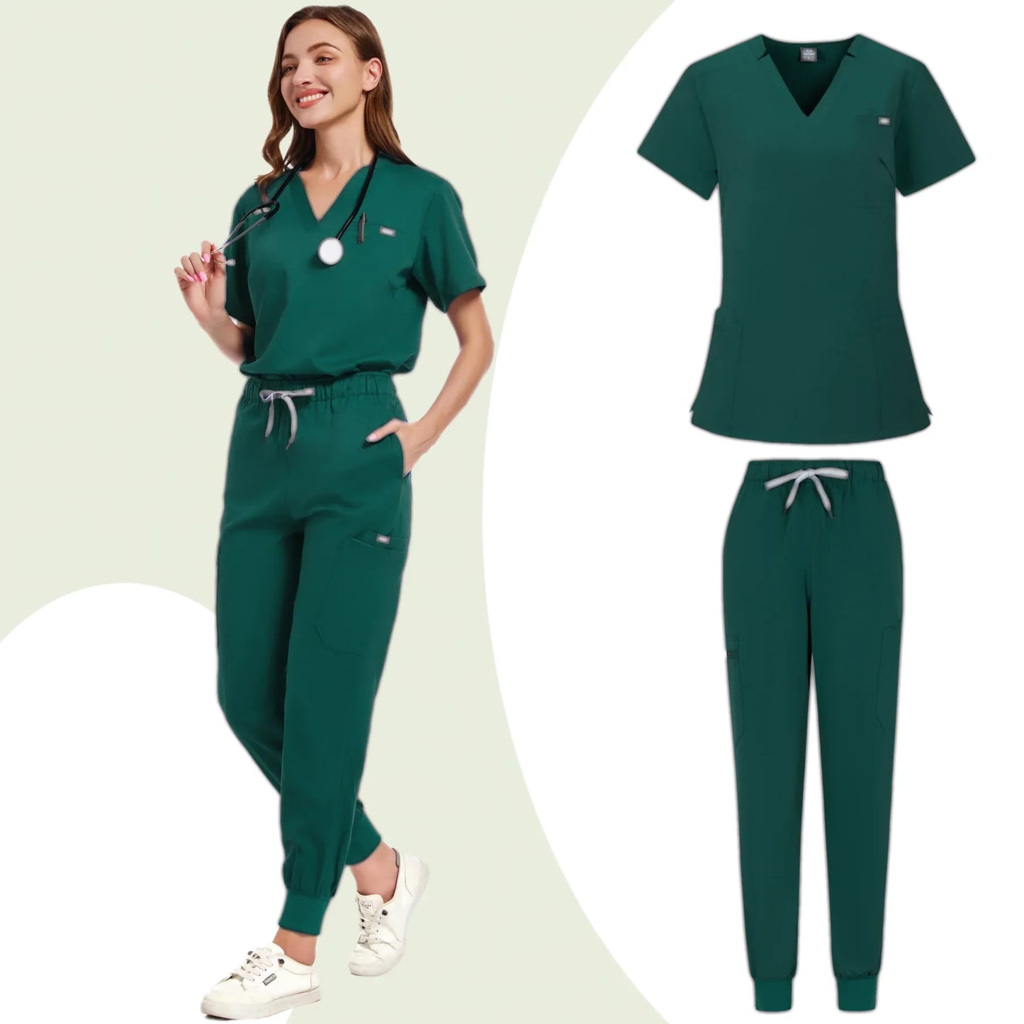 Uniformes de salón de belleza, uniformes de spa de manga corta para mujer, uniformes de dentista, enfermeras, uniformes médicos, ropa de trabajo