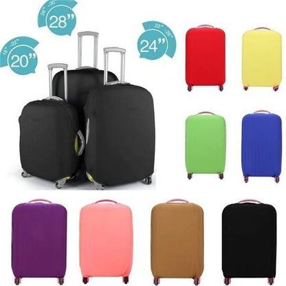 Funda protectora para maleta de viaje, funda con ruedas, funda antipolvo para equipaje de viaje, accesorios de viaje, organizador de embalaje, multicolor