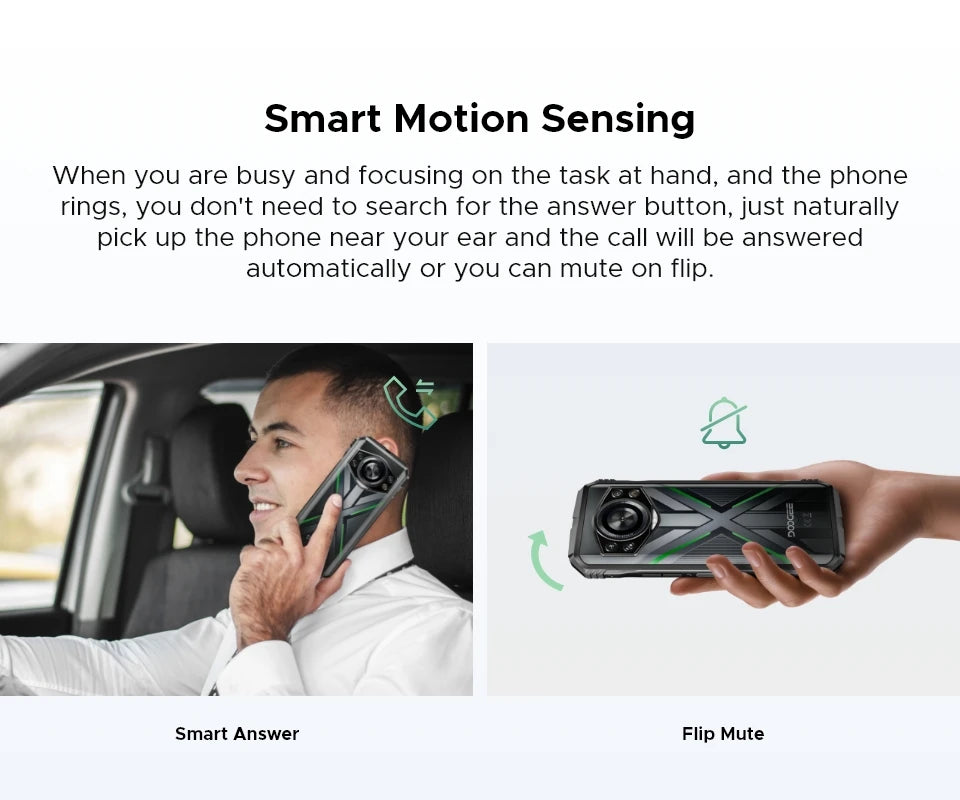 Teléfono resistente DOOGEE S Cyber ​​Pro, 12 GB de RAM, 512 GB de almacenamiento, procesador Helio G100, pantalla IPS FHD+ de 6,6" y 120 Hz, batería de gran capacidad de 10800 mAh, carga de 33 W y NFC.