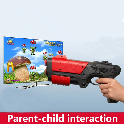 Consola de juegos (con más de 900 juegos), consola de videojuegos retro para televisores para niños y adultos, cartucho de juego (con juegos de AR Gun), 2 manos