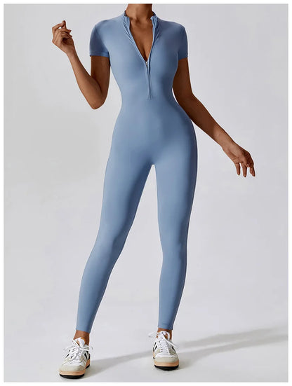 Conjunto de yoga de verano para mujer, ropa deportiva para entrenamiento, mono de gimnasio, mono deportivo siamés para mujer