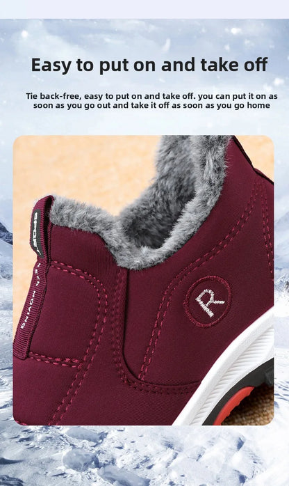 Zapatillas de deporte para hombre, botines de nieve de algodón cálido, zapatos casuales, zapatos de diseñador, botas de nieve impermeables, envío gratuito.