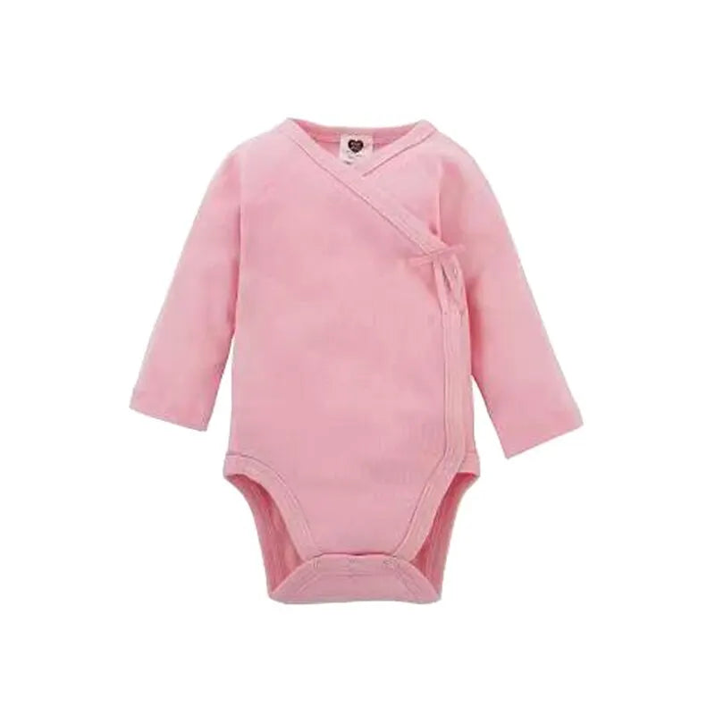 Ropa de bebé, mono, ropa para bebés, niños, ropa para niñas, mono de manga larga 100 % algodón, mono blanco para bebés recién nacidos con abertura lateral