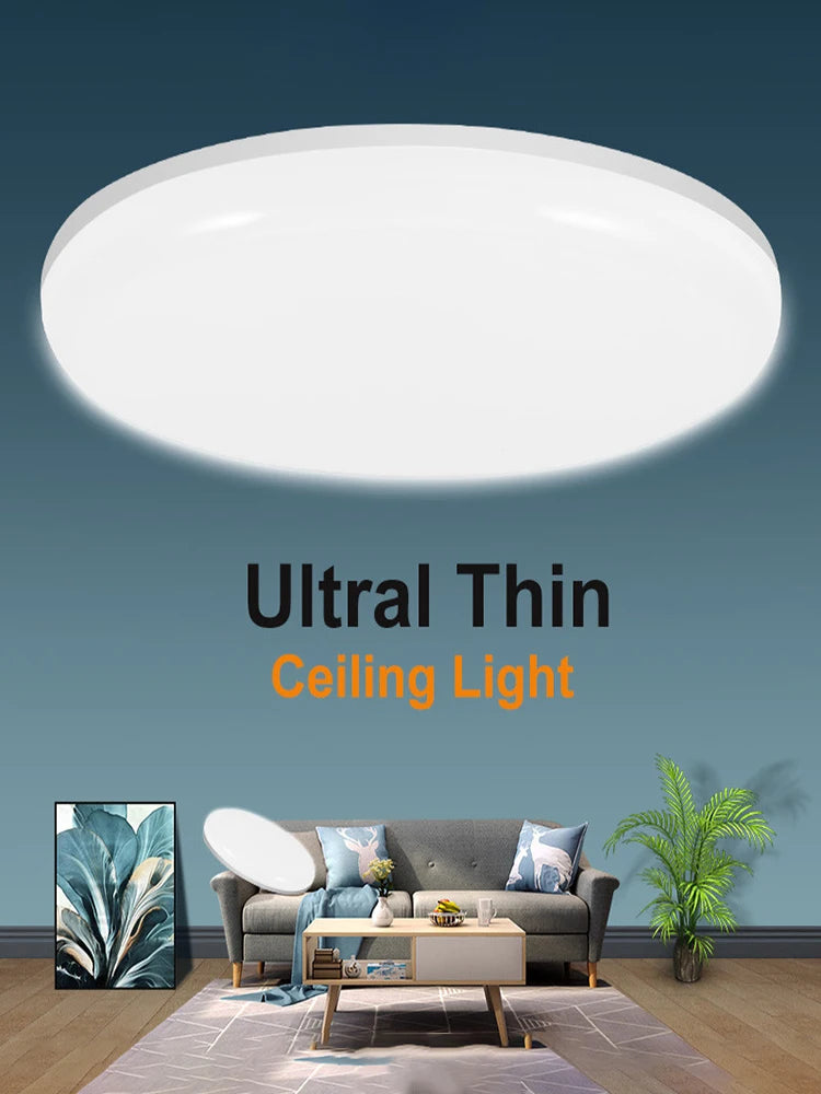 Lámpara de techo LED moderna de 15 W, 20 W, 30 W y 50 W para sala de estar, dormitorio, cocina, iluminación interior.