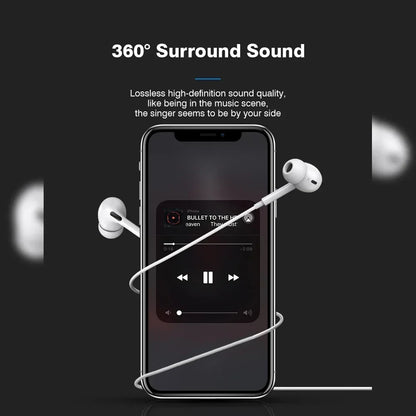 Auriculares originales con cable Bluetooth para Apple iPhone 14 Pro Max 13 12 11 X XS XR 8 7 6 Plus, accesorios para teléfono