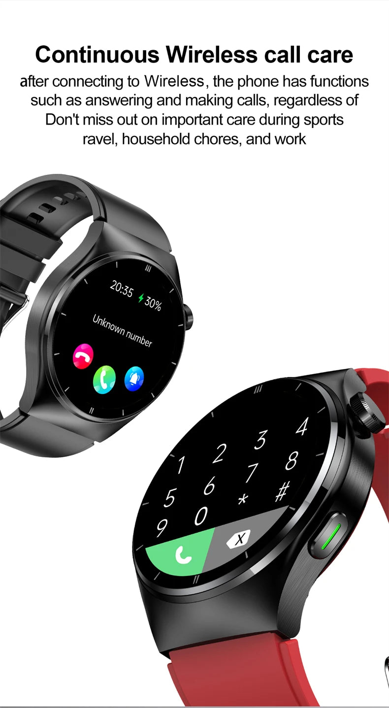 LIGE - Reloj inteligente para hombre de 1,46 pulgadas con terapia láser, control de lípidos, ácido úrico, VFC, llamadas, temperatura, deportivo y bienestar