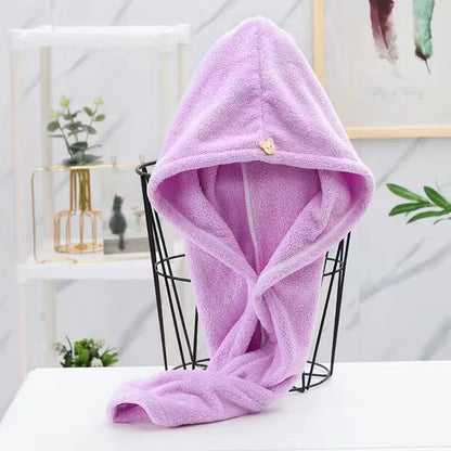 Toalla de secado rápido para cabello largo para mujer, toallas de microfibra suave, gorro de ducha, gorro de baño, gorro de secado rápido para cabello seco, turbante para mujer.