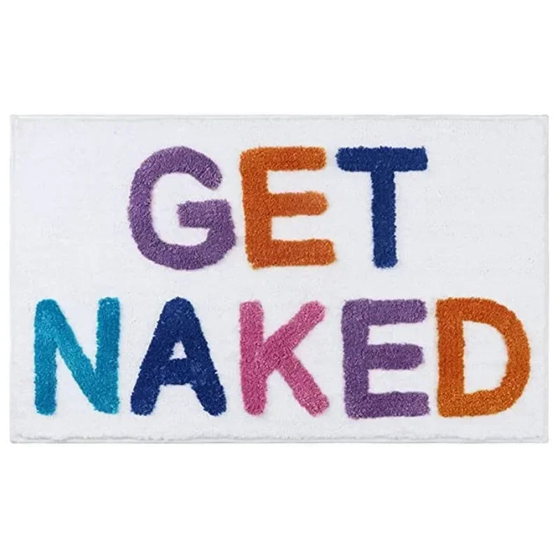 Consigue una alfombra de baño, una bonita alfombra para la bañera o una alfombra de baño para decorar apartamentos, una alfombra de ducha con mechones grises y blancos.