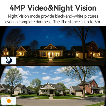 IMOU 4k Video Doorbell 3 with Chime fisheye lens Human Package Detection Rechargeable Battery Two-way Talk Waterproof 360° View