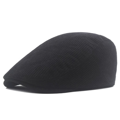Sombreros de pana para hombre, boinas retro, gorras planas informales de temporada, sombreros de papá a la moda, gorros unisex, sombrero de artista retro.