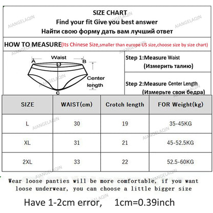 7 bragas de algodón para mujer, ropa interior sexy de talla grande, lencería suave y transpirable, ropa interior femenina de color liso.