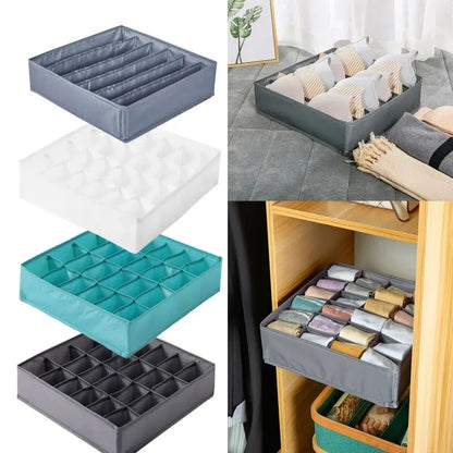 Caja organizadora para guardar ropa interior, calcetines, sujetadores y bragas, ideal para el hogar, el dormitorio y el armario.