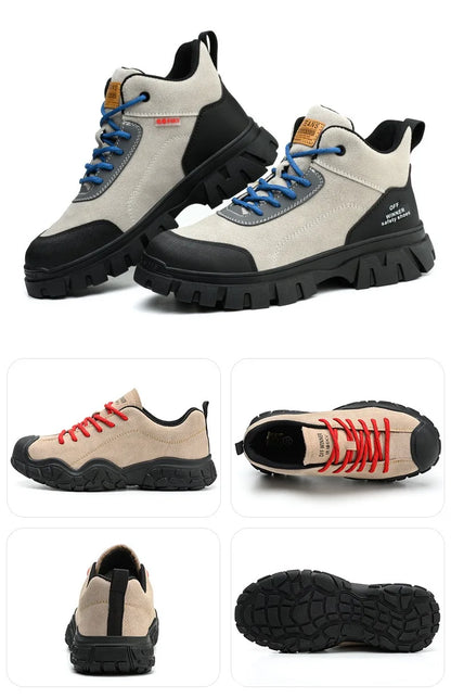 Zapatos de seguridad para electricistas, aislantes de 6 kV, antiaplastamiento y antiperforación, calzado de seguridad para hombres, para obras de construcción, zapatos de algodón.