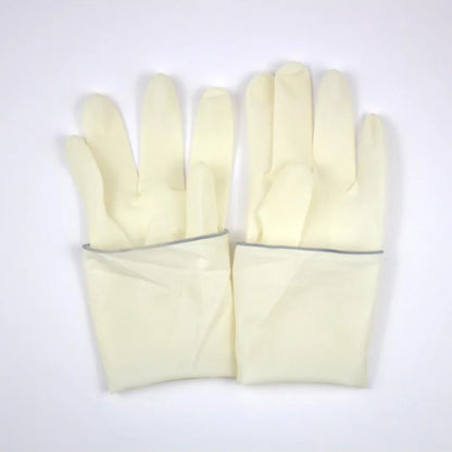 Guantes quirúrgicos desechables de látex, 10 o 20 pares, para hospitales, clínicas, cirugías, procesamiento de alimentos, laboratorios, guantes médicos de goma estériles.