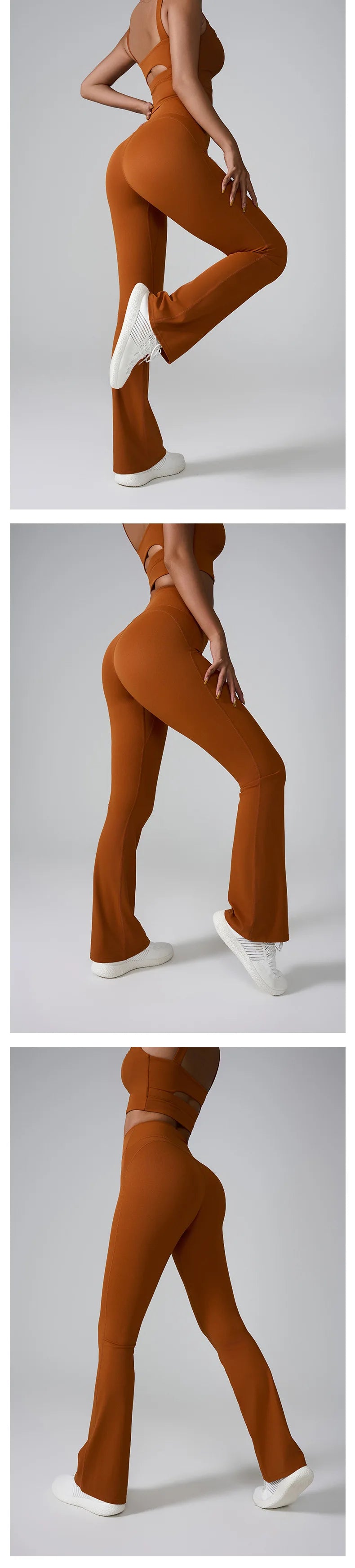Pantalones de yoga acampanados para mujer, leggings de cintura alta, pantalones de pierna ancha, pantalones deportivos para entrenamiento en gimnasio, pantalones acampanados para correr al aire libre.