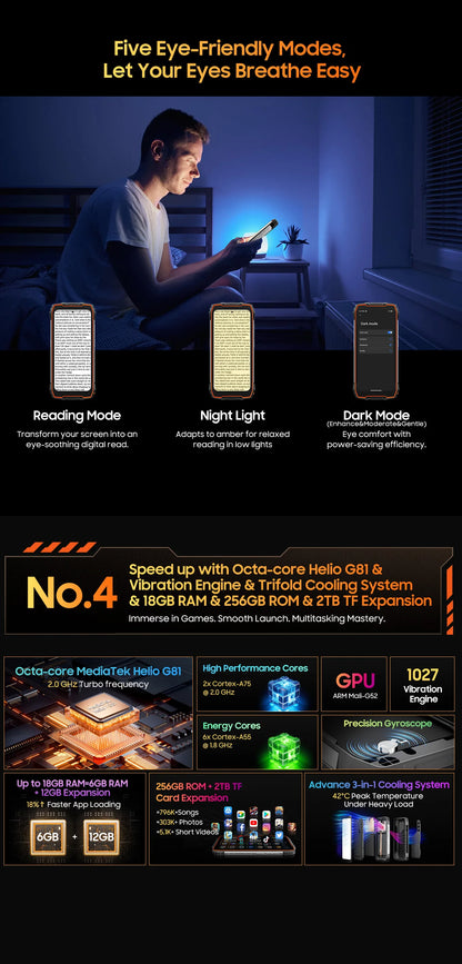 [Estreno mundial] Blackview OSCAL PILOT 1: Teléfono resistente, smartphone de 6 GB y 256 GB, pantalla HD+ de 6,67", batería de 15000 mAh y NFC.