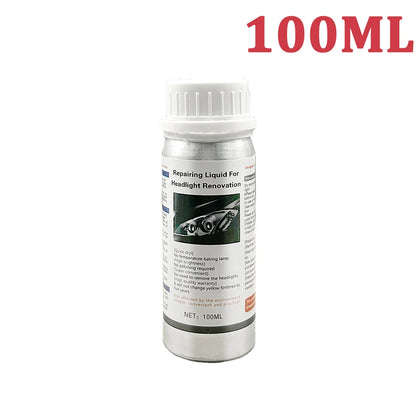Líquido reparador de faros de coche, renovación de faros de coche, restauración, limpieza, líquido para faros de coche, pulidor de polímero, repuestos para faros de coche