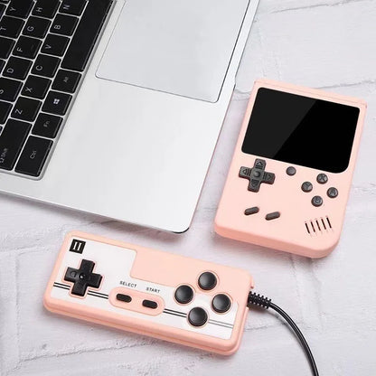 Consola de videojuegos portátil retro de 8 bits con pantalla LCD de 3,0 pulgadas y 400 juegos AV integrados, ideal como regalo para niños.