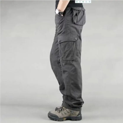 2025 Multiple pockets Tactical Cargo Pants Men Cotton Overalls Outdoor Work Trousers Big Size Hombre Clothing Camo Hiking Pants