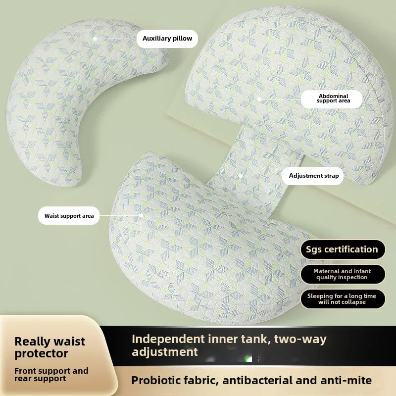 Almohada de cintura para maternidad, almohada de lactancia para embarazadas, ropa de cama para dormir para madres, almohadas corporales para embarazadas, accesorios de ayuda para el embarazo