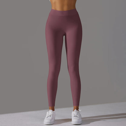 Women Seamless Solid Leggings Knitted High Waist Sports Leggings Fashion Hip Lifting Running Yoga Sport Gym Tights Pantalones