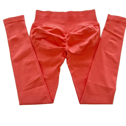 Leggings deportivas sin logo para mujer, efecto push-up, cintura baja, sin costuras, para gimnasio, yoga y entrenamiento.