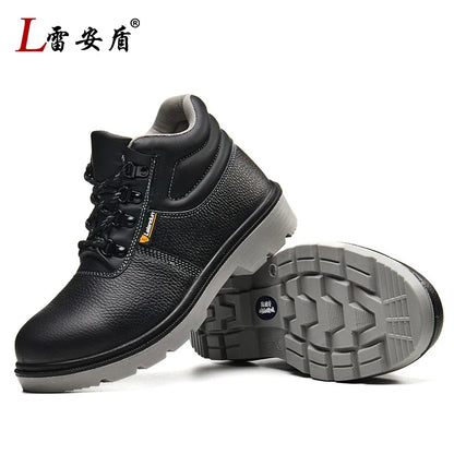 2025 New Men's Steel Toe Anti-smash Anti-puncture Waterproof Wear-resistant Safety Shoes with Steel Plate
