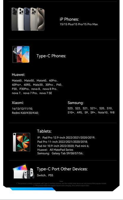 Cable de carga rápida USB-C a C Essager PD de 100 W con succión magnética y antienrollamiento para iPhone 15, portátil y Samsung.