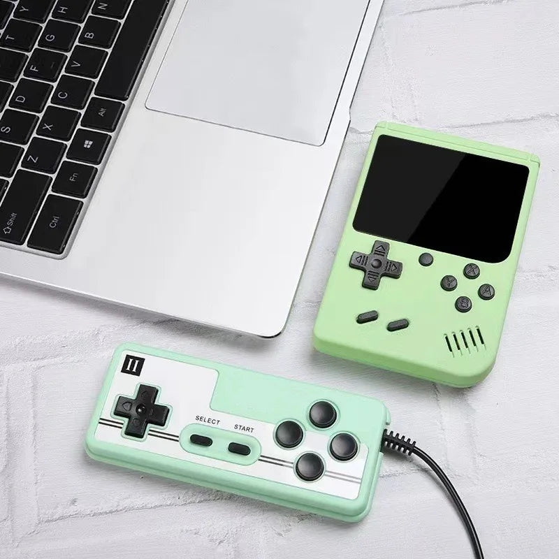 Consola de videojuegos portátil retro de 8 bits con pantalla LCD de 3,0 pulgadas y 400 juegos AV integrados, ideal como regalo para niños.