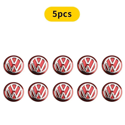 Pegatinas con emblema para llave de coche de 14 mm, accesorios para el logotipo de la llave de control automático para Volkswagen R Golf 4 Motion Polo Touran TSI TDI R32 MK4 GTI