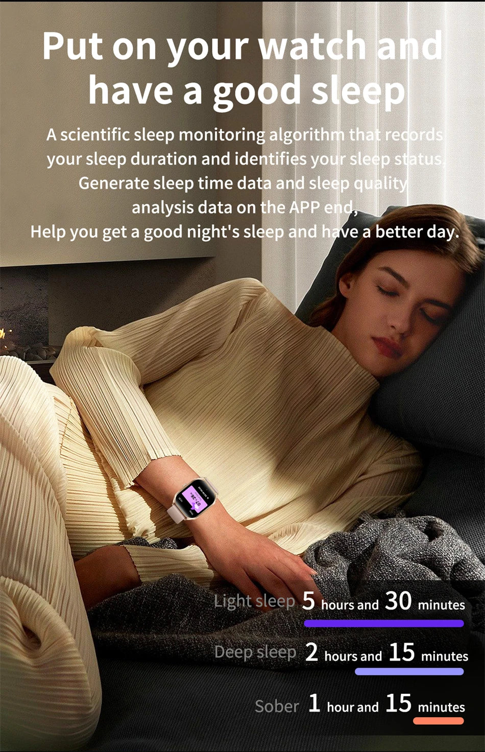 Reloj inteligente FOXBOX para mujer, con pantalla curva 3D, Bluetooth, llamadas, deportivo, resistente al agua, monitor de salud, para hombre y mujer.