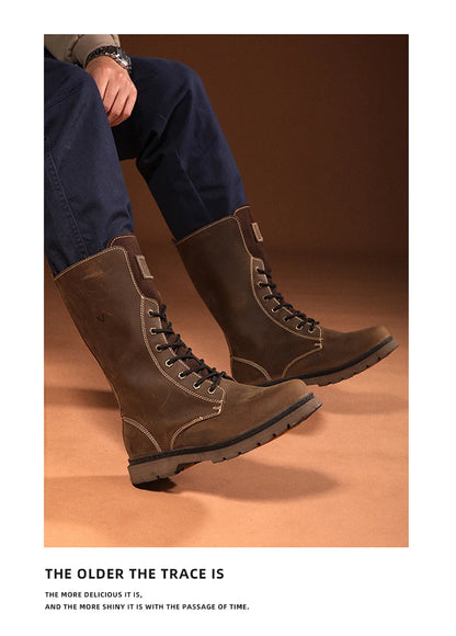 Zapatos de senderismo para hombre, botas de caza impermeables, botines tácticos de combate en el desierto, zapatos de trekking, zapatillas de trabajo de cuero para caminar para mujer