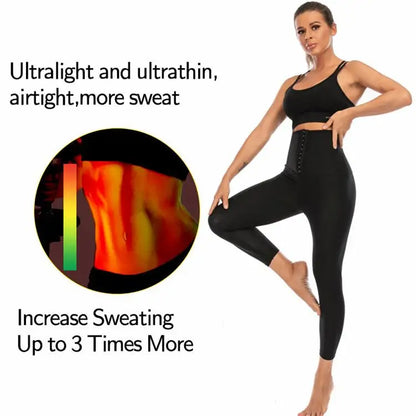 Pantalones moldeadores para mujer, faja reductora, efecto sauna de sudoración intensa, pantalones adelgazantes, control de abdomen, ropa moldeadora, leggings deportivos para gimnasio, pantalones cortos de fitness.