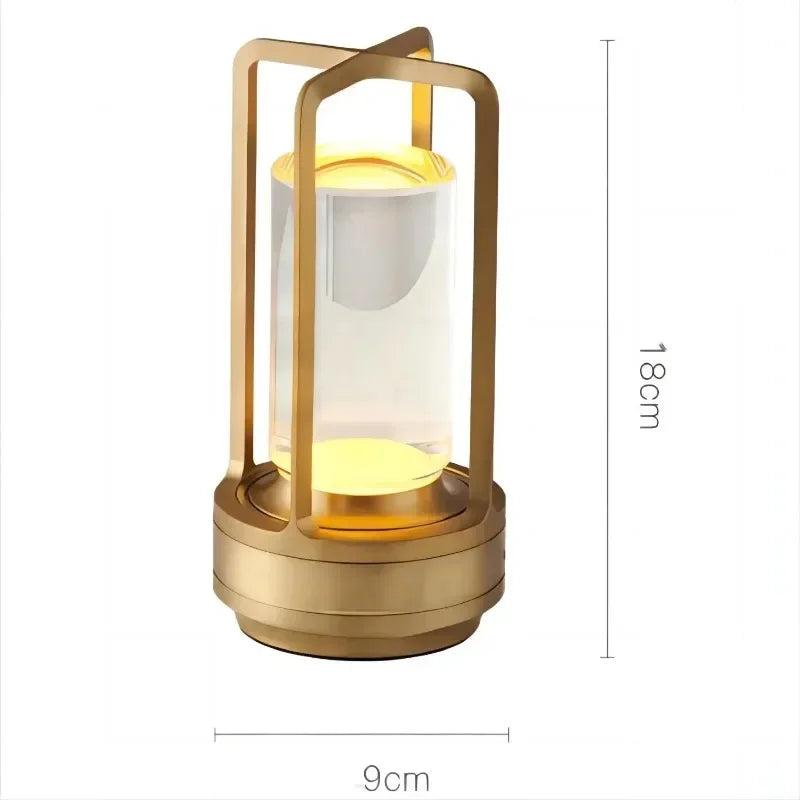 Luz de noche LED de ambiente retro, recargable por USB, lámpara de mesa decorativa para bar, decoración, iluminación de escritorio para dormitorio, batería