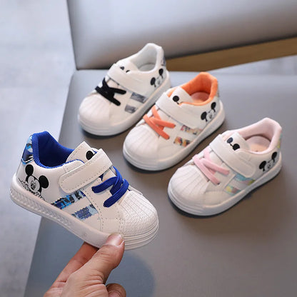 Zapatos para niños, zapatos deportivos casuales de moda, zapatos para niños y niñas, zapatos blancos pequeños, zapatos para niños con suela blanda