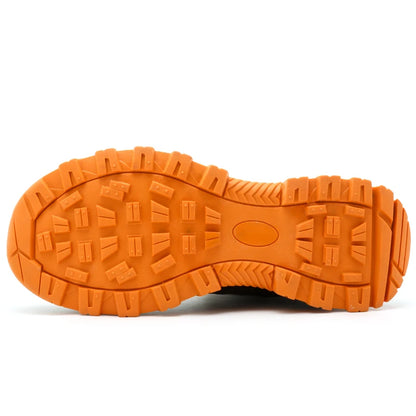 Zapatos de seguridad para hombre, antideslizantes, antiperforación, antiaplastamiento, con puntera de acero, botas de trabajo de caña alta, para taller de forja.