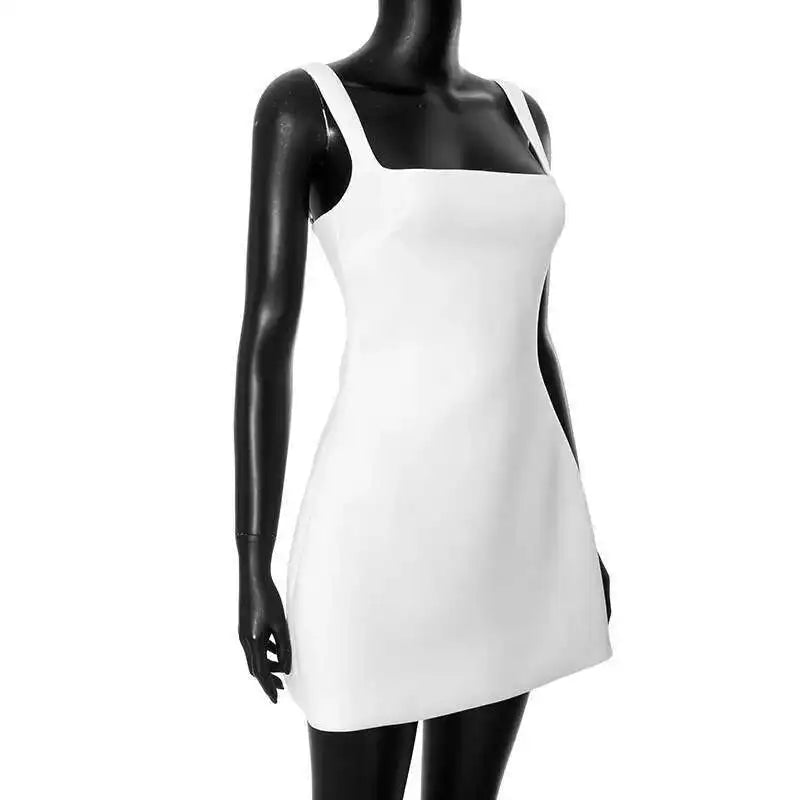 Townlike Waist Wrap Elegant A-line Dress Women Spaghetti Strap Mini 2024 Spring Summer Dress Backless Sexy Party Dresses