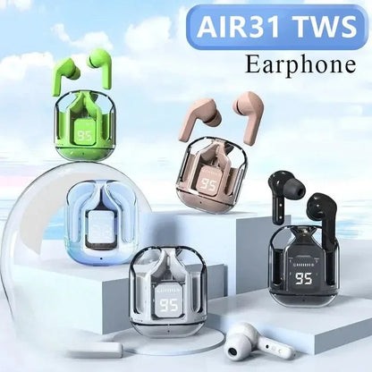 Auriculares inalámbricos Bluetooth T2 originales, transparentes, HIFI, con pantalla digital LED y sonido estéreo para Xiaomi.