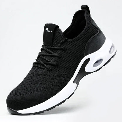 Zapatos de seguridad ligeros para hombre 2025, zapatillas de trabajo con puntera de acero, calzado de protección para hombre, antiaplastamiento, antipinchazos, zapatos indestructibles.