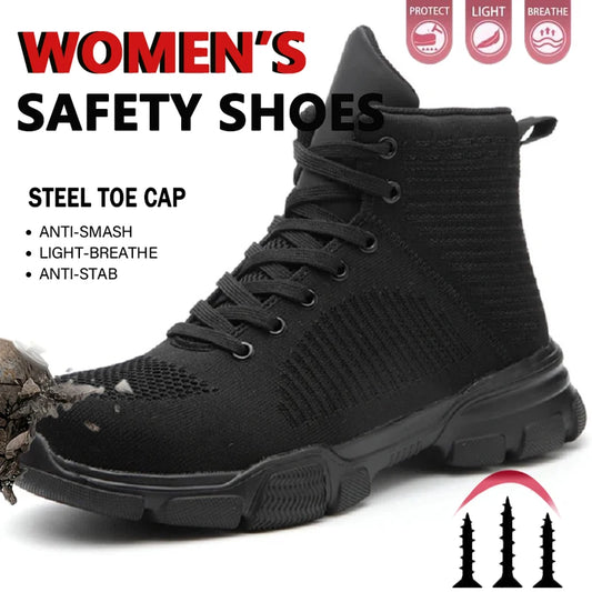 Safety Shoes Man Steel Toe Anti-Puncture Men's Work Shoes Men's Safety Boots Lightweight Men's Boots Security Protective Boot