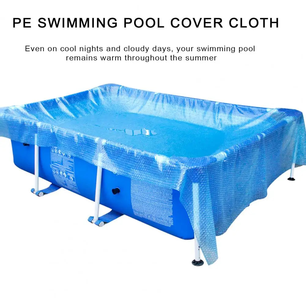Protector de piscina rectangular para exteriores, impermeable, resistente al polvo, duradero y resistente a los rayos UV, para todo tipo de piscinas.