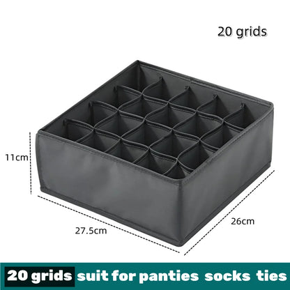 Organizador para ropa interior, calcetines, sujetadores, pantalones, bufandas, corbatas, caja de almacenamiento, organizador de ropa para vaqueros, divisores para cajones, organizador de ropa