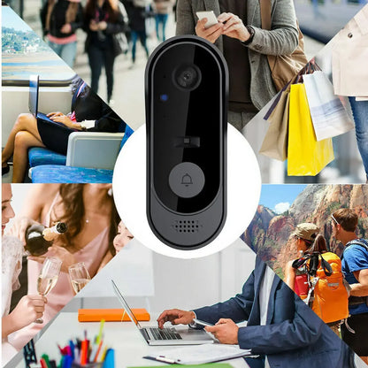 Timbre Tuya con cámara inalámbrica, paquete inteligente para el hogar, WiFi, cámara HD para exteriores, videoportero de seguridad con visión nocturna