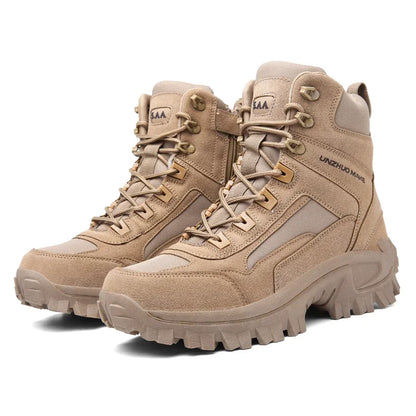 Botas de combate para hombre, ideales para senderismo, caza, trekking y camping. Botas tácticas de seguridad para el trabajo.